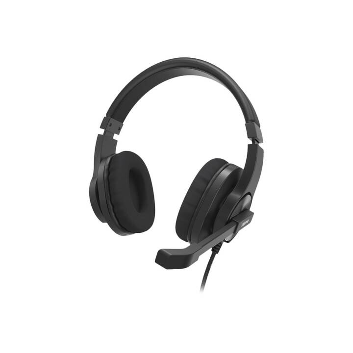 HAMA Office Headset HS-P350 V2 (Over-Ear, Kabel, Schwarz)