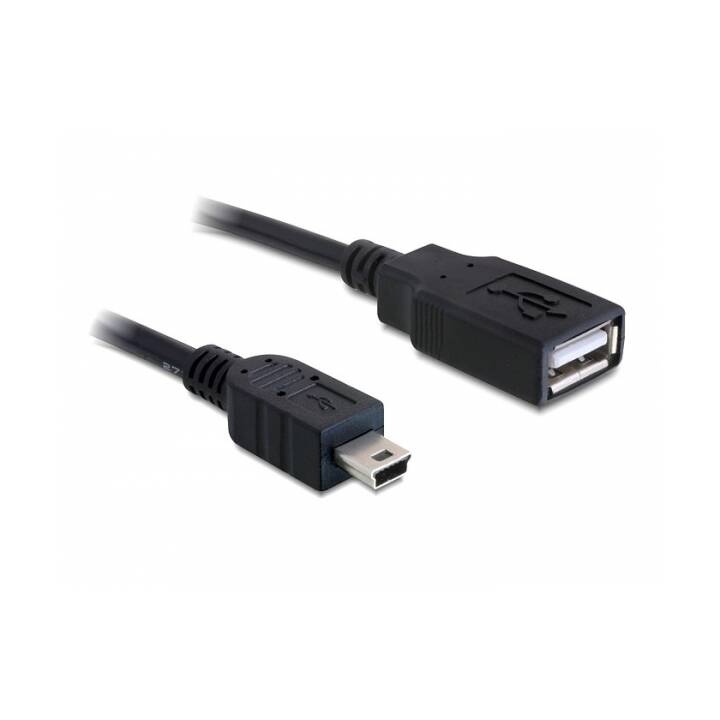 DELOCK USB-Kabel (USB 2.0 Typ-A, Mini USB 2.0 Typ-B, 50 cm)