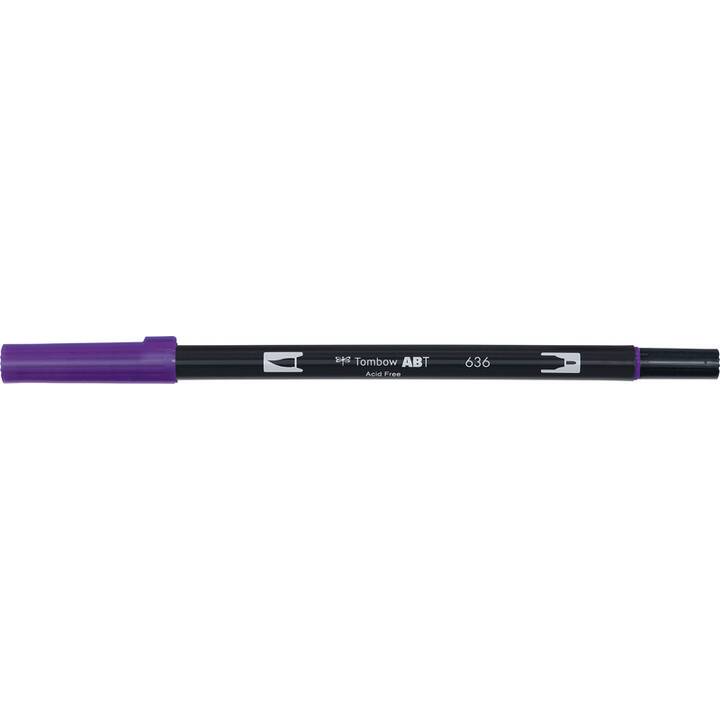 TOMBOW Dual Brush ABT 636 Crayon feutre (Violet impérial, 1 pièce)