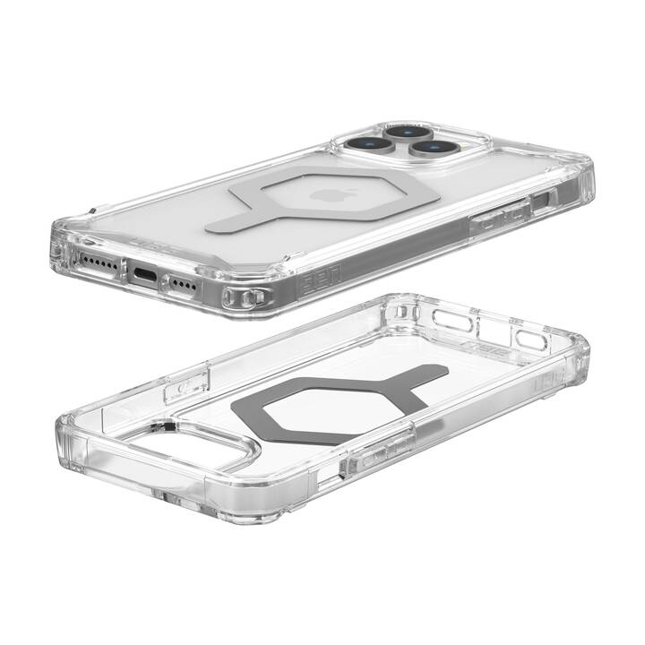 URBAN ARMOR GEAR Backcover (iPhone 15 Pro Max, Argento, Transparente, Bianco)