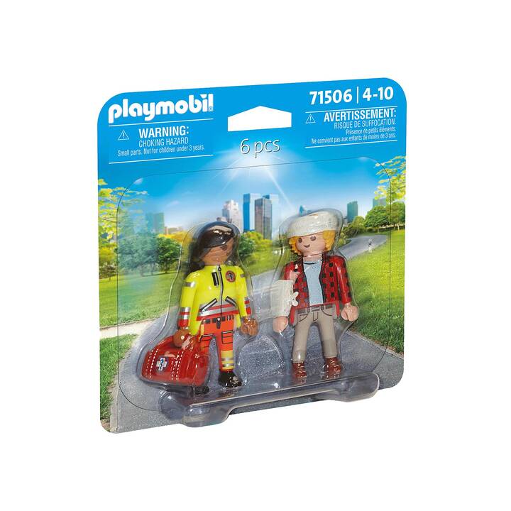 PLAYMOBIL Duo Pack paramedico con paziente (71506)