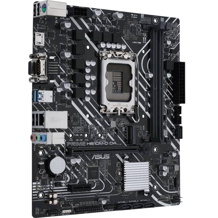 ASUS PRIME H610M-D D4 (LGA 1700, Intel H610, Micro ATX)