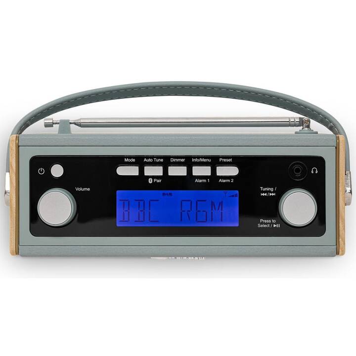 ROBERTS RADIO Rambler BT Stereo Radio digitale (Blu pastello, Marrone chiaro)