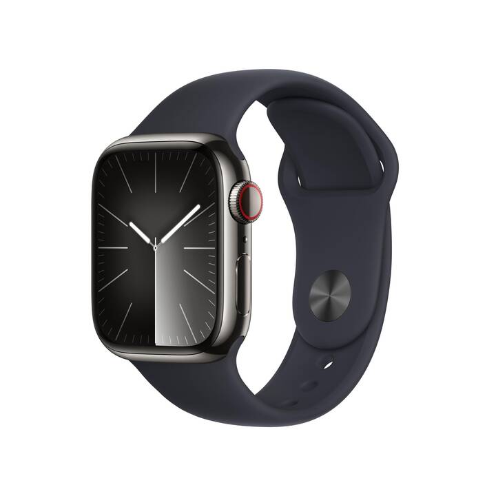 APPLE Watch Series 9 GPS + Cellular (41 mm, Acier inox, 4G, M)