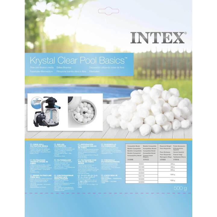 INTEX Balle filtrante Krystal Clear Pool Basics