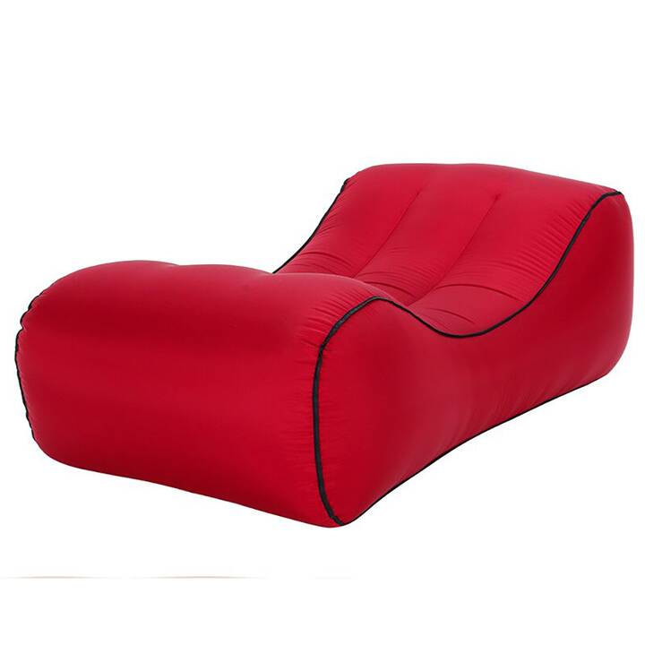 EG canapé gonflable - rouge - 120cmx60cmx35cm