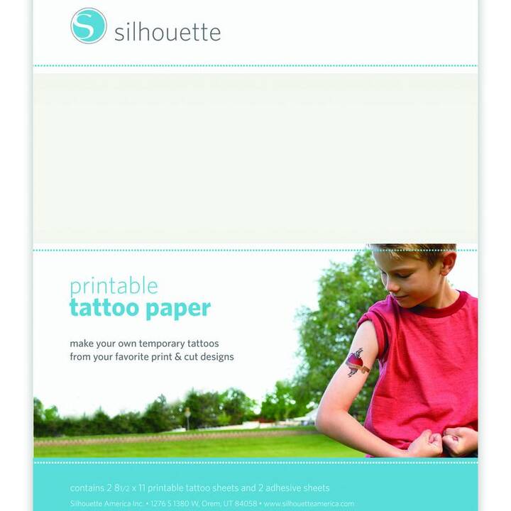 SILHOUETTE Papier spécial Tattoo (Transparent, 2 pièce)