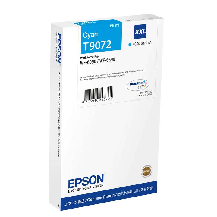 EPSON Cartouches d'encre C13T90724N (Cyan)