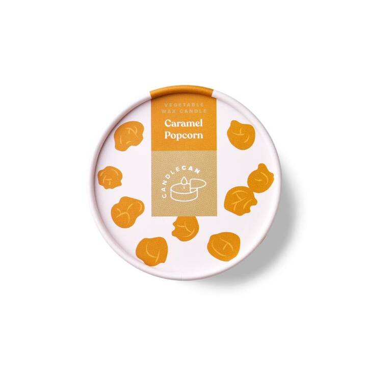 CANDLECAN Bougie dans un récipient Popcorn (Caramel)