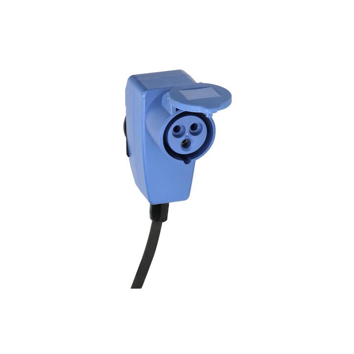 MAX HAURI Rallonge électrique maxCAMP (T23 / CEE 16/3, 15 m, Bleu, Noir)