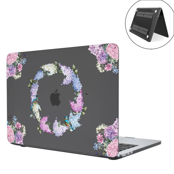 EG coque pour MacBook Pro 16" Touch Bar (2019) - rose - fleurs