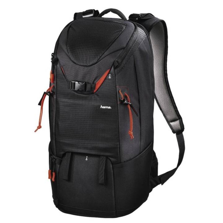 HAMA Profitour Kamera Rucksack (Schwarz, Rot)