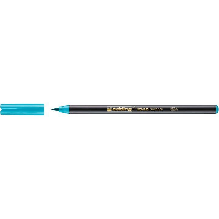 EDDING Brushpen 1340 Crayon feutre (Turquoise, 1 pièce)