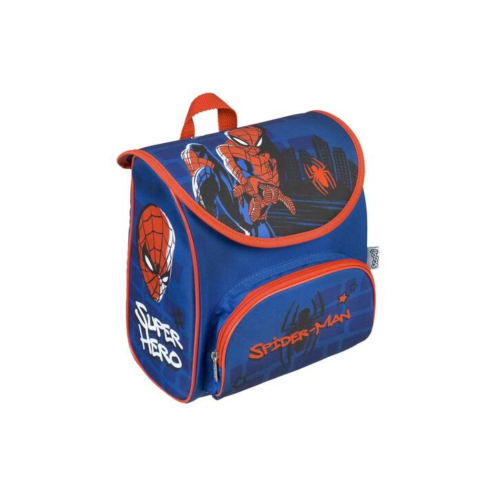 SCOOLI Kindergartenrucksack Spiderman (6.5 l, Blau, Rot)