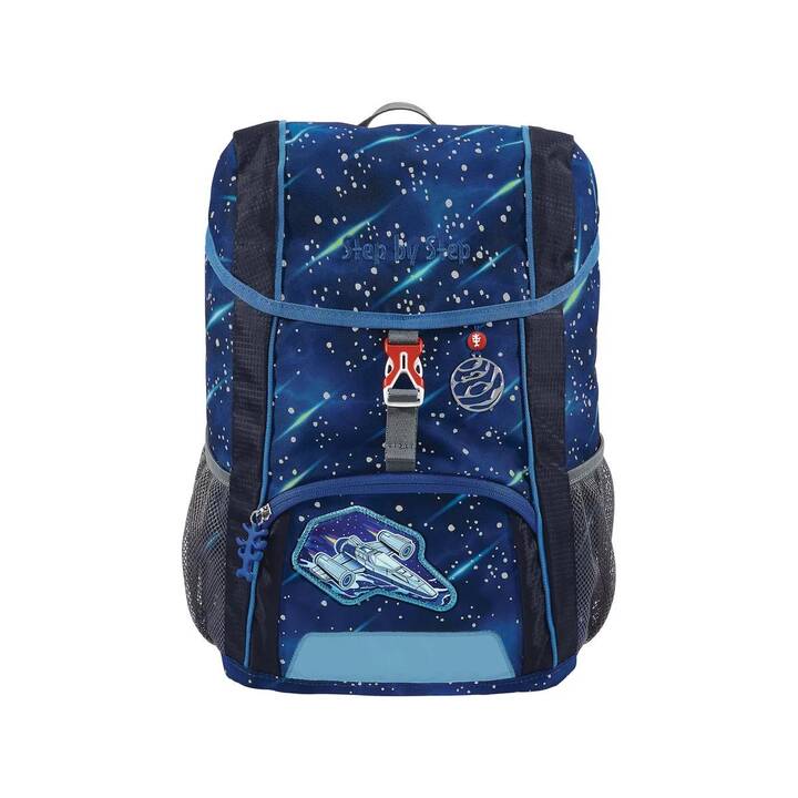 STEP BY STEP Kindergartenrucksack Kid Reflect Star Shuttle Elio (13 l, Blau)