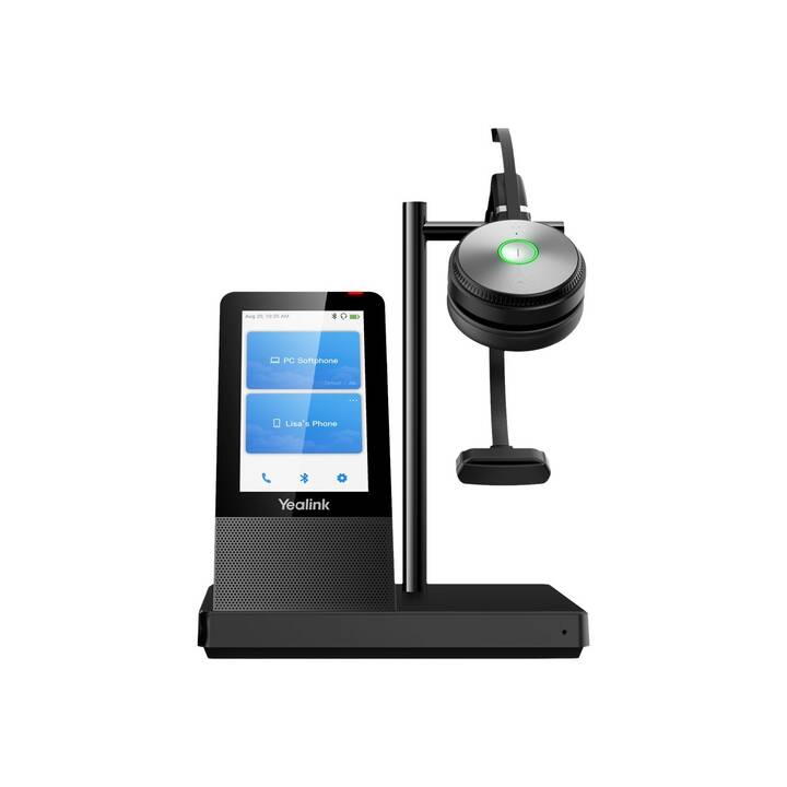 YEALINK Office Headset WH66 Mono Teams (OnEar, Kabellos, Schwarz