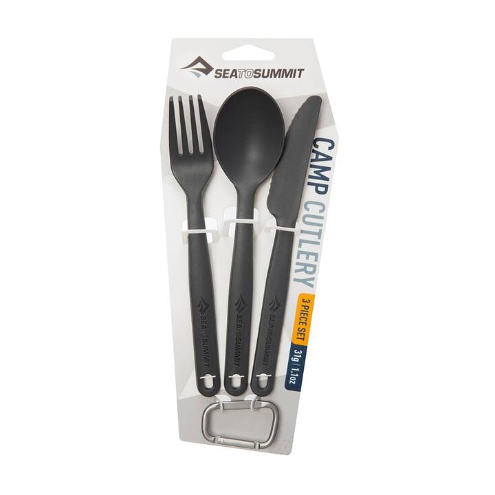 SEA TO SUMMIT Couverts outdoor Camp Cutlery (Plastique, Noir)