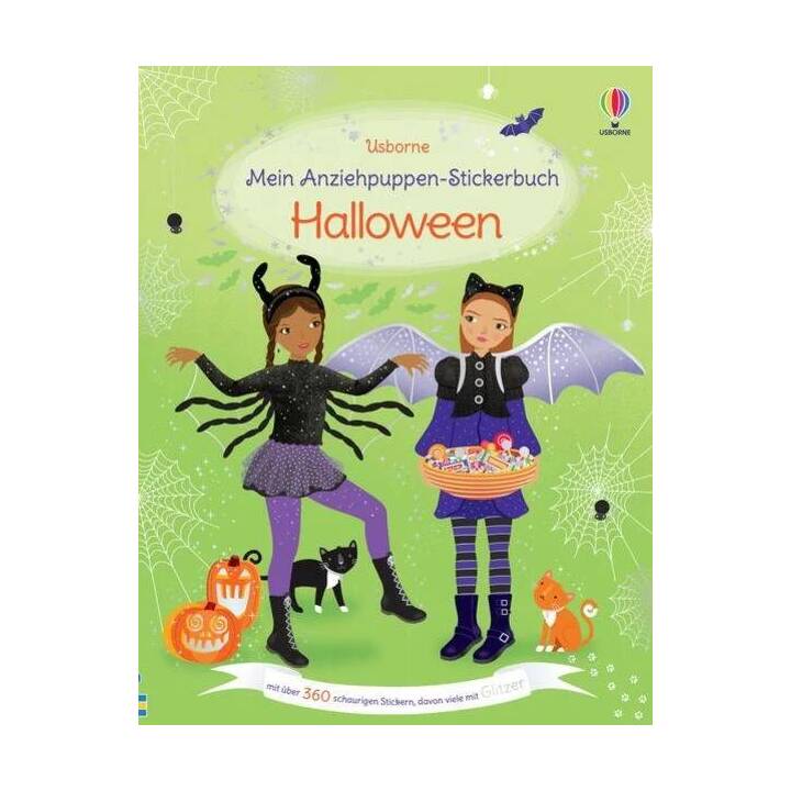 USBORNE PUBLISHING Libro degli adesivi Mein Anziehpuppen-Stickerbuch: Halloween