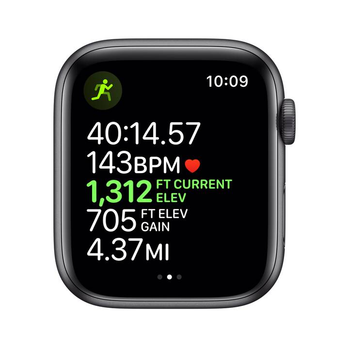 APPLE Watch Series 5 GPS + LTE Space Grey/Black (44 mm, Alluminio,  Silicone) - Interdiscount