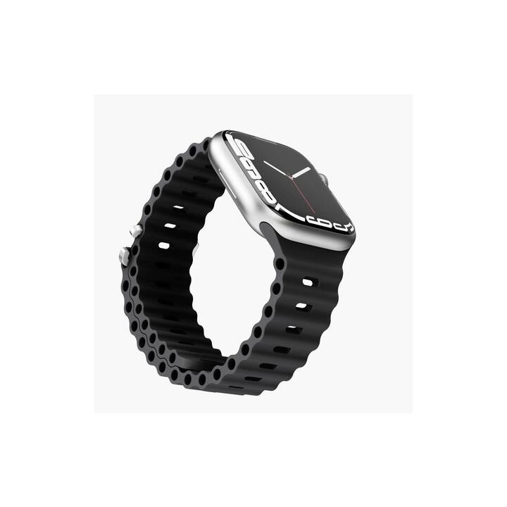 VONMÄHLEN Wave Armband (Apple Watch 40 mm / 41 mm / 38 mm, Schwarz)