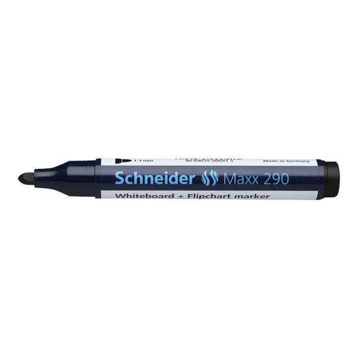 SCHNEIDER Whiteboard Marker Maxx 290 (Mehrfarbig, Blau, Grün, Schwarz, Rot, 4 Stück)