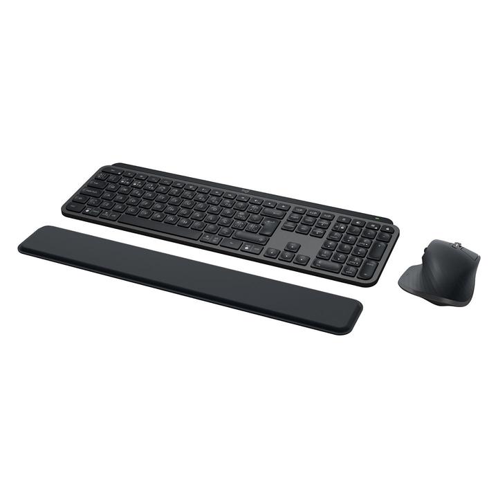 Logitech MX Keys S Combo for Mac, draadloos toetsenbord/muis met polssteun, verlicht toetsenbord, snelscrollende muis, Bluetooth USB C voor MacBook Pro/MacBook Air/iMac/iPad - QWERTY