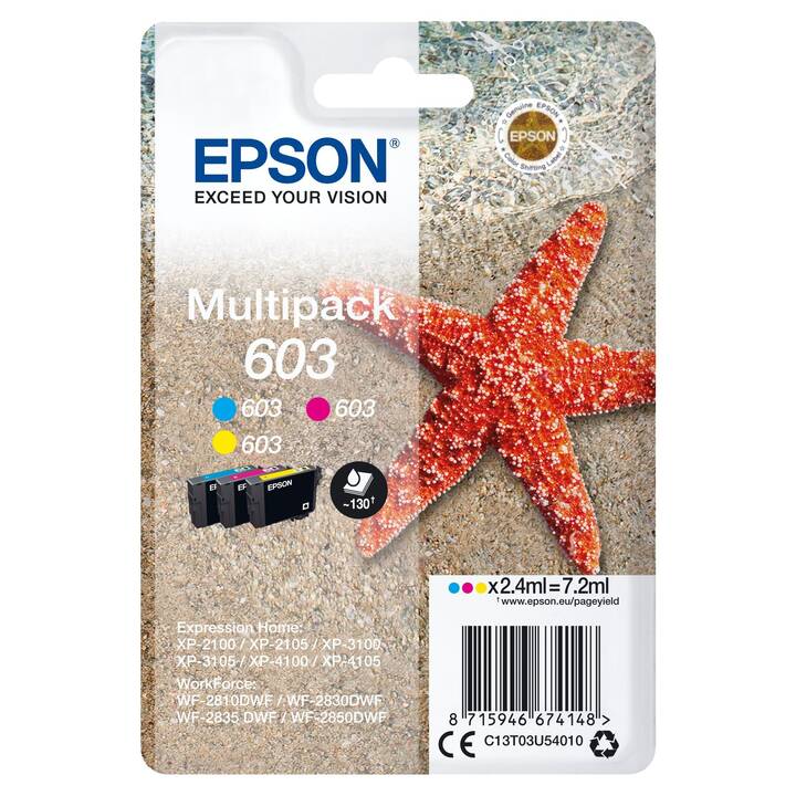 EPSON 603 (Giallo, Magenta, Cyan, Multipack)