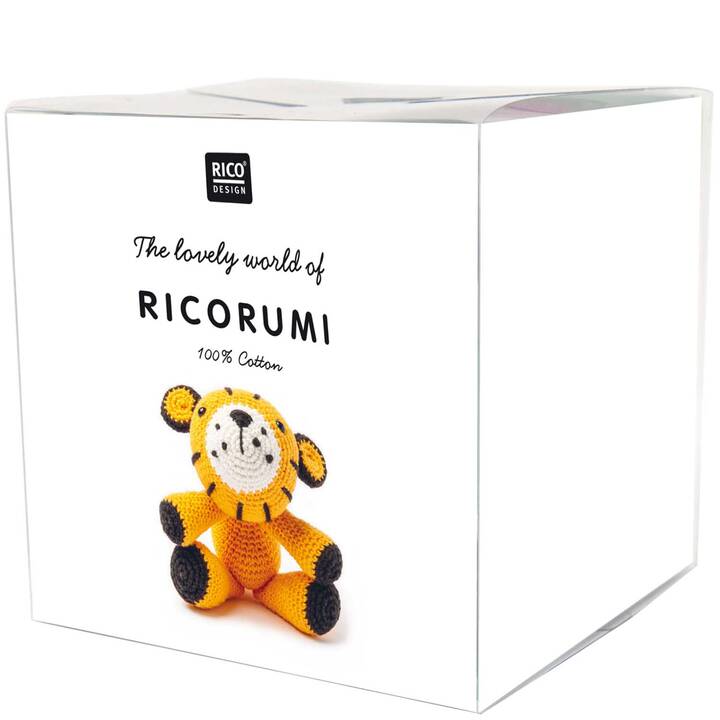 RICO DESIGN Häkelset Creative Ricorumi Tiger (Orange, Schwarz, Weiss, Mehrfarbig)