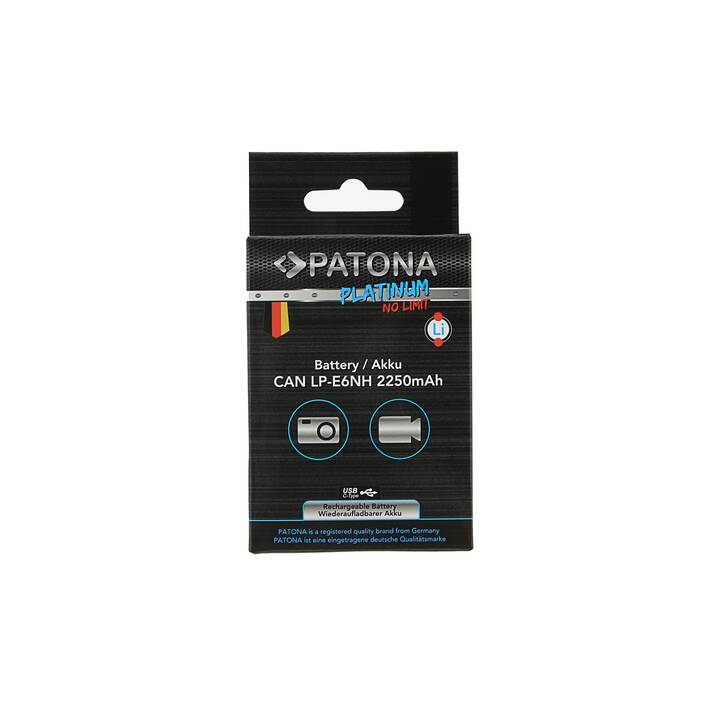 PATONA LP-E6NH Kamera-Akku (Lithium-Ionen, 2250 mAh)