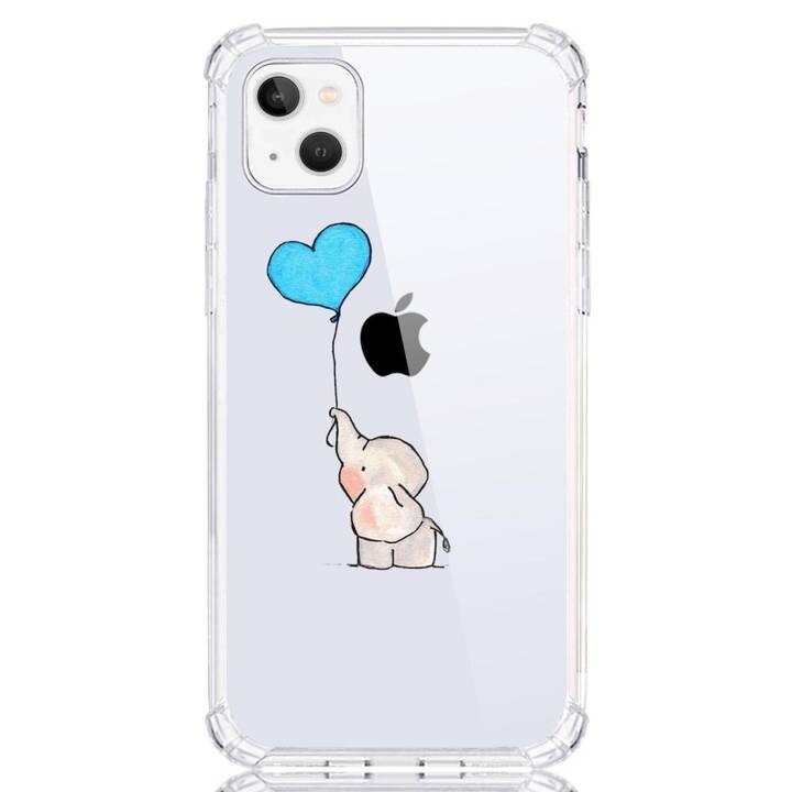 EG Backcover (iPhone 14 Plus, Elefant, Transparent)