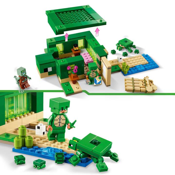 LEGO Minecraft La maison de la plage de la tortue (21254)