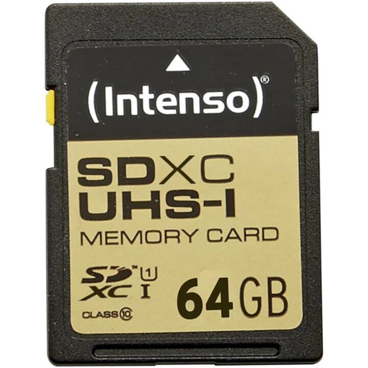 INTENSO SDXC Premium (Class 10, 64 GB, 45 MB/s)