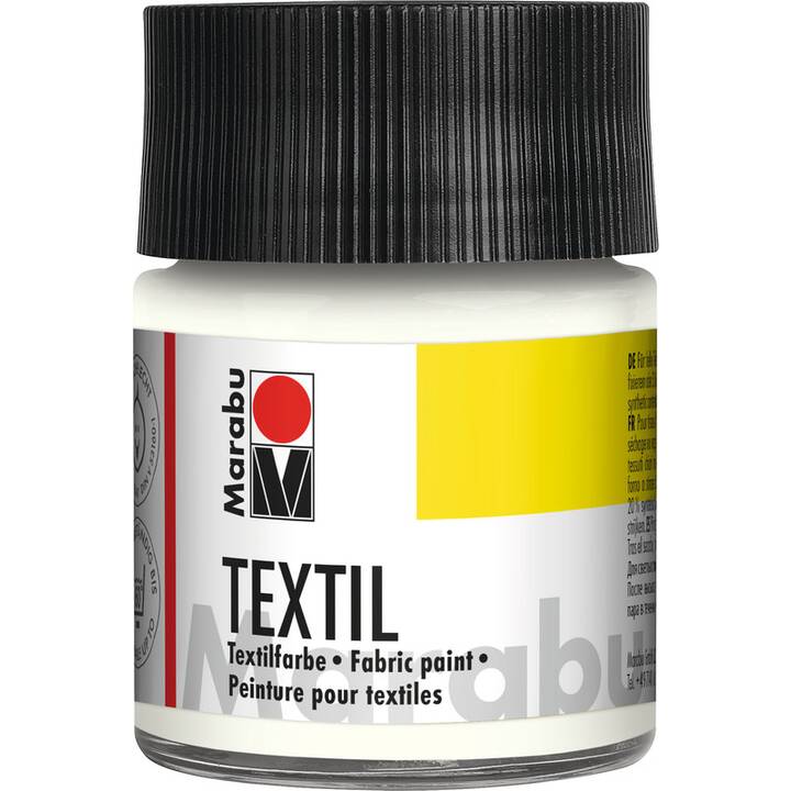 MARABU Colore tessile Textil (50 ml, Bianco, Multicolore)