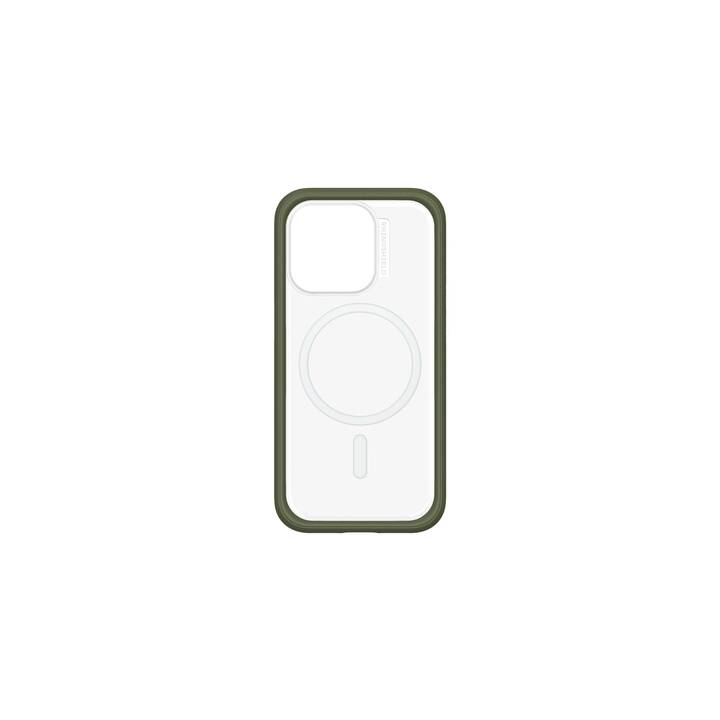 RHINOSHIELD Backcover MagSafe Mod NX (iPhone 15 Pro, Senza motivo, Transparente, Verde)