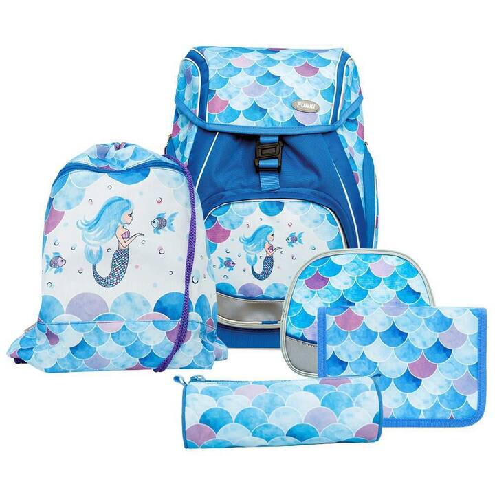FUNKI Jeu de sacoches Flexy-Bag Mermaid (28 l, Bleu clair, Pourpre, Bleu)