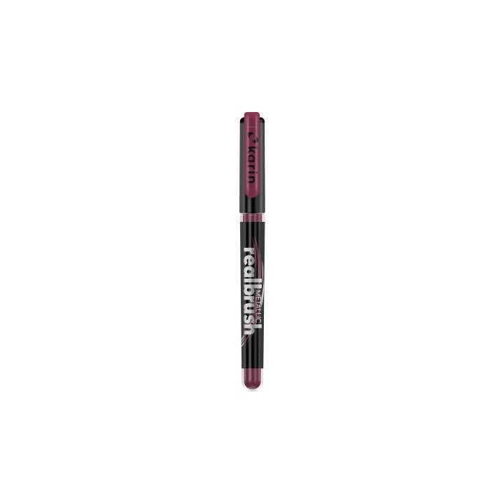 KARIN Real Brush Pro Metallic Crayon feutre (Violet rougeâtre, 1 pièce)