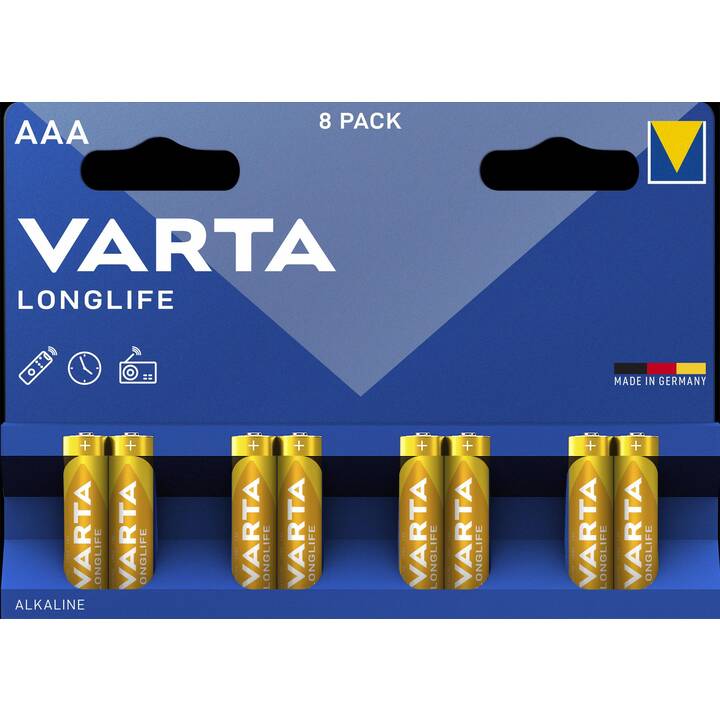 VARTA Batterie (AAA / Micro / LR03, Universel, 8 pièce)