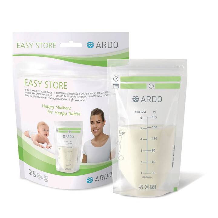 ARDO Sac de lait maternel Easy Store (180 ml, Plastique)