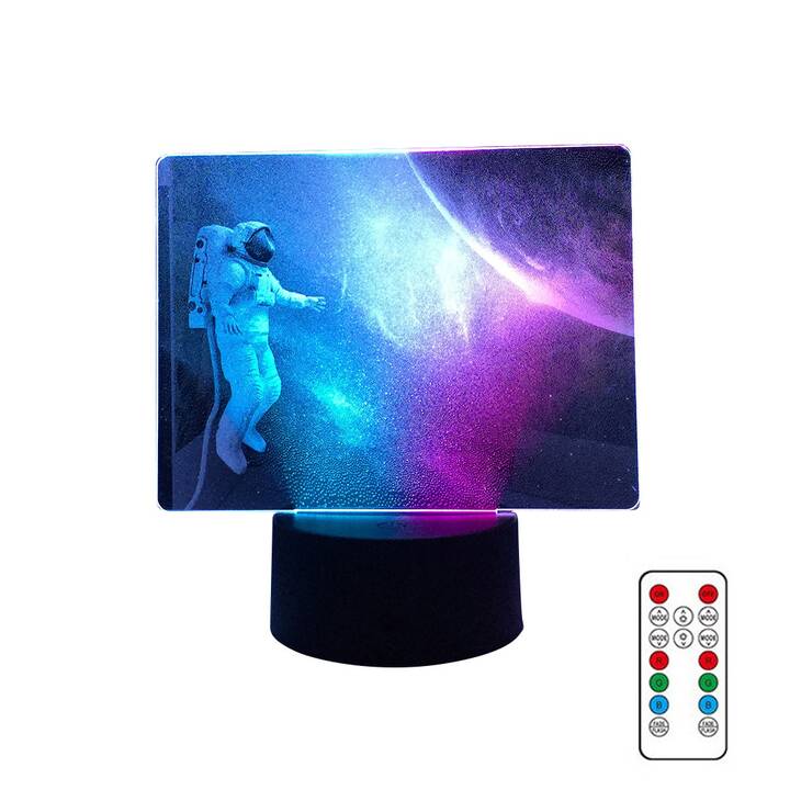 EG Veilleuse USB 16 couleurs LED avec télécommande (pas de batterie incluse) - astronaute