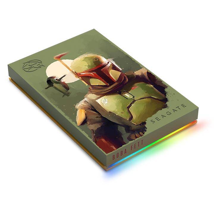 SEAGATE Star Wars Boba Fett Special Edition FireCuda (MicroUSB Typ-B, USB Typ-A, 2000 GB, Mehrfarbig)
