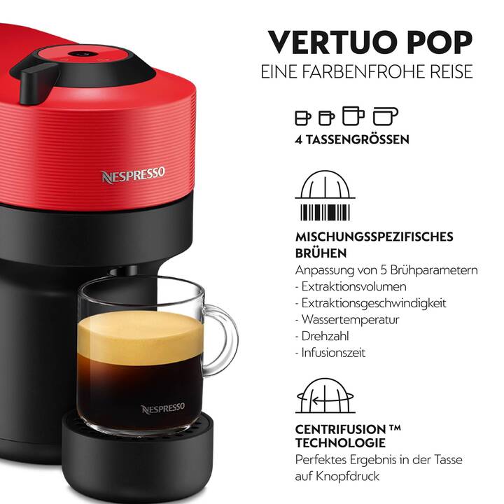 KRUPS Vertuo Pop (Nespresso Vertuo, Rosso)
