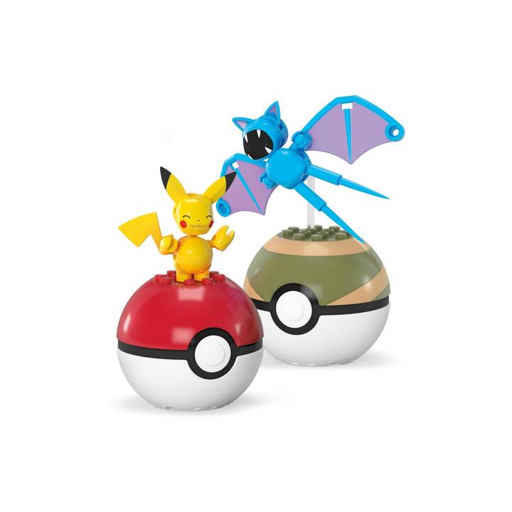 MEGA CONSTRUX Pokémon Pokéball Collection – Pikachu und Zubat (40 Stück)