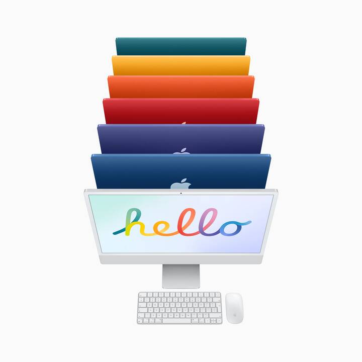 APPLE iMac Retina 4.5K 2021 (24", Apple M1 Chip M1, 8 GB, 256 Go SSD, Apple M1)