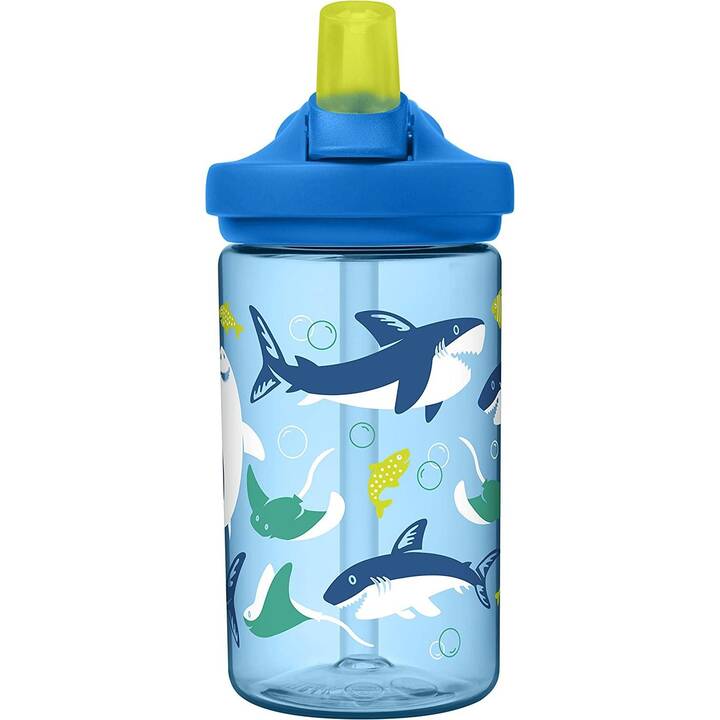 CAMELBAK Kindertrinkflasche Eddy (0.4 l, Transparent, Blau)