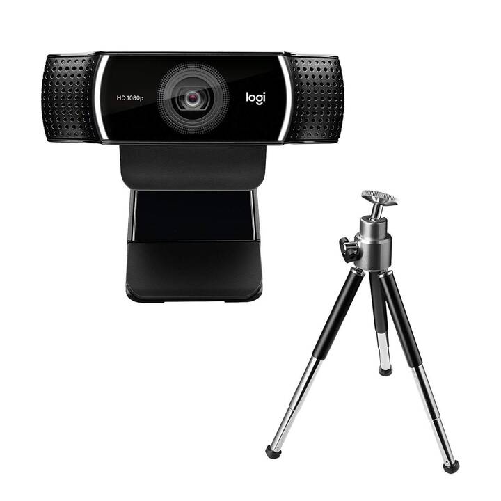 LOGITECH C922 Pro Webcam (1920 x 1080, 1280 x 720, Schwarz)