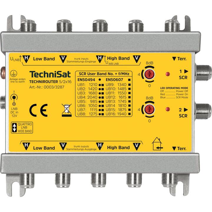 TECHNISAT Verstärker und Verteiler (Gelb, Schwarz)
