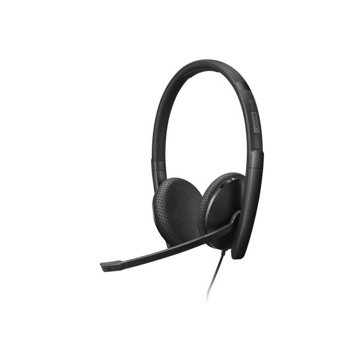 LENOVO Office Headset VoIP (On-Ear, Kabel, Schwarz)