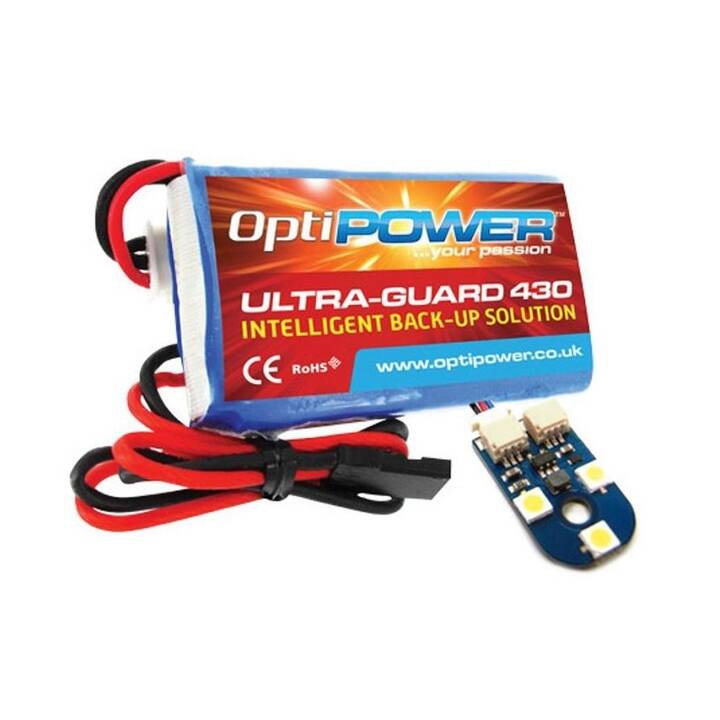 OPTIPOWER Accumulatore RC Ultra Guard 430 (LiPo, 430 mAh, 7.4 V)