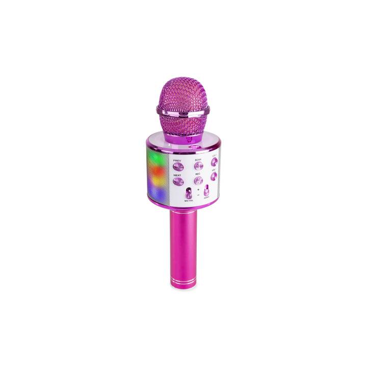 MAX KM15P Microphone à main (Pink, Rose)