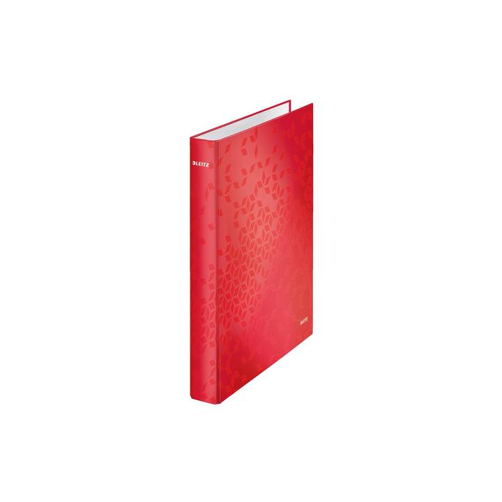 LEITZ Ringbuch WOW (A4, 2.5 cm, Rot)